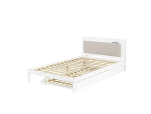 Lit gigogne 120x200cm    coloris blanc