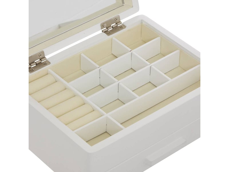  Boite bijou blanc l21  - Conforama D