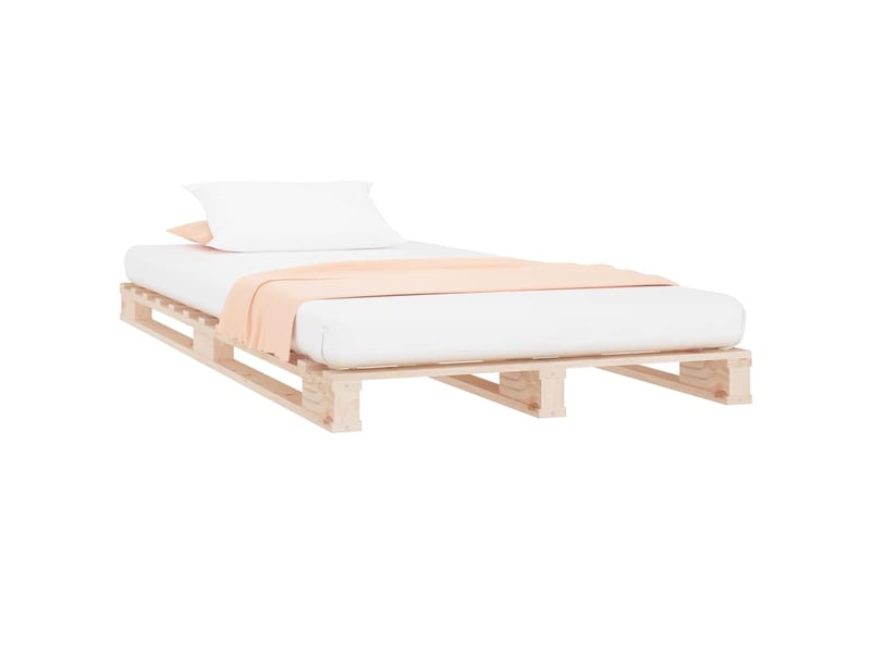  Lit simple- lit adulte -  lit de palette 100x200 cm bois de pin massif  - Conforama B
