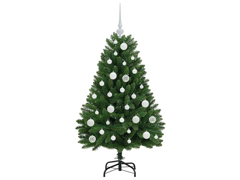  Sapin de noël, arbre de noël artificiel 120 cm 150 led blanc chaud vert shl5818  - Conforama D