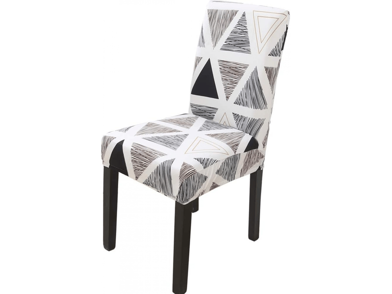  Housse de chaise douce et lavable pour chaises 46 places - coupe flexible, velours gris maïs, style a XLH-ZLS-009433MF - Conforama A