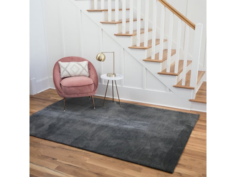 Tapis moderne gris foncé feel  - Conforama B