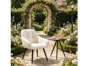 Fauteuil fixe <strong>BEAOK</strong> <strong></strong> Tissu beige vendu A l'unité