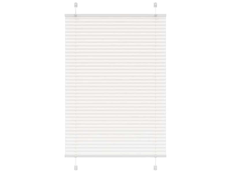  Store plissé, store de fenêtre blanc 90x100 cm largeur du tissu 89,4 cm polyester cf46767  - Conforama D