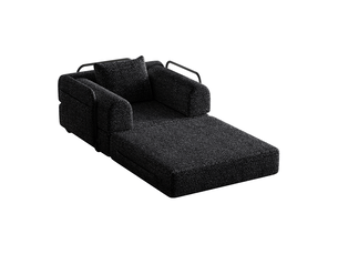 Deplimousse convertible 1 place <strong>STILVORA</strong> <strong></strong> noir
