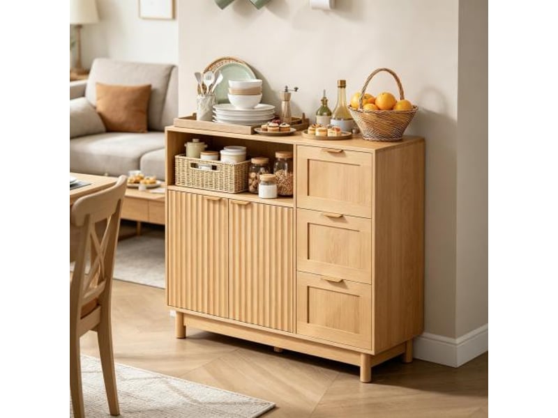 Armoire de salon – buffet polyvalent et grand placard de cuisine, meuble de rangement - Conforama B