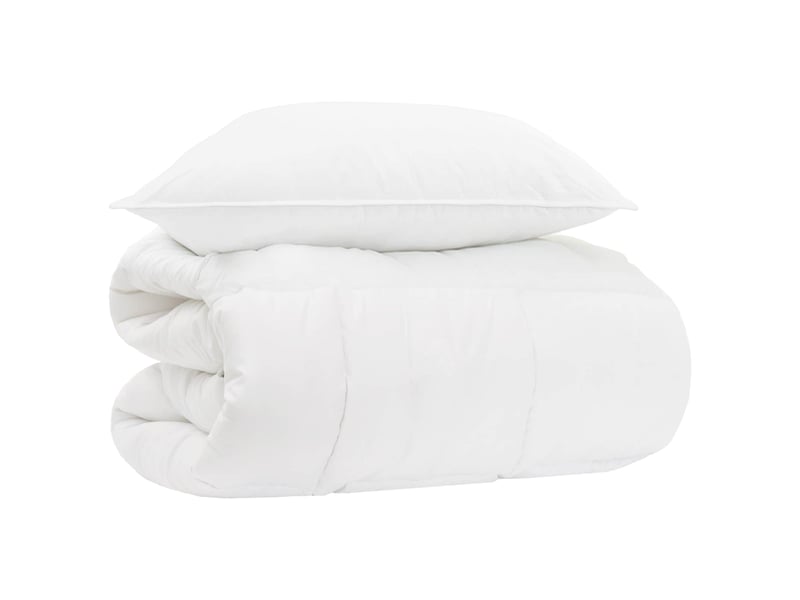  Ensemble de couette et oreillers de lit 2 pcs - duvet blanc  - Conforama B