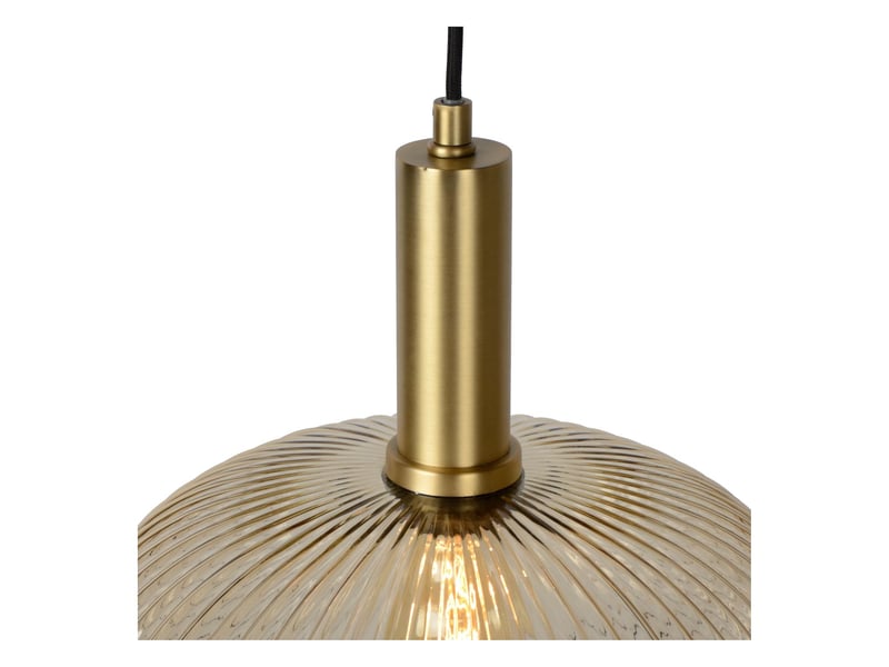 Suspension diam. 30 cm 1xe27 40 w dimmable ambre - lucide - maloto  - Conforama D