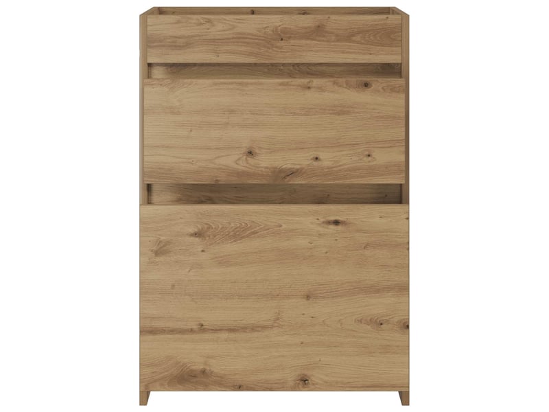  Meuble sous lavabo de salle de bain, commode chêne artisanal shl4226  - Conforama D