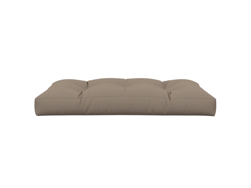 Coussin de palette, coussin de chaise, coussin de canapé taupe 120x80x12 cm tissu cf55461  - Conforama D