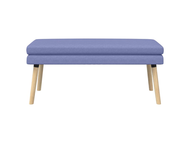  Banc d'entrée, banc à double couche bleu denim 110x40x47 cm tissu  - Conforama E
