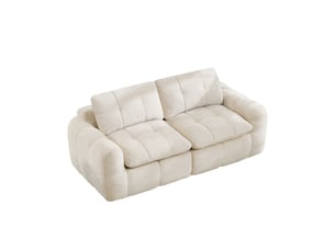 Canapé droit fixe <strong></strong> <strong></strong> 2 places Tissu beige