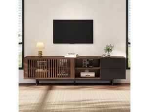 Meuble tv coloris marron 160 cm <strong></strong> <strong></strong>