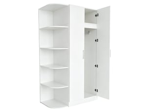 Armoire,90x55x170 cm,2 portes avec rangements,mdf,blanche