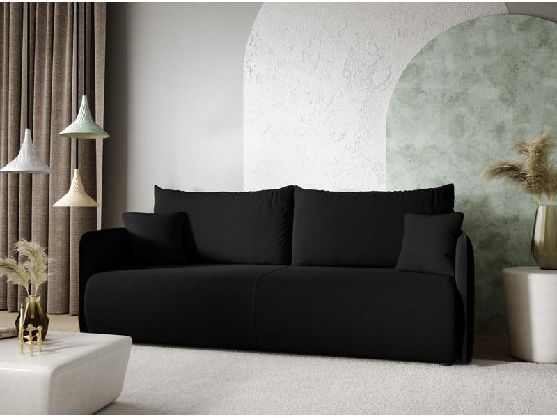  Canapé convertible 4 places forest noir  - Conforama B
