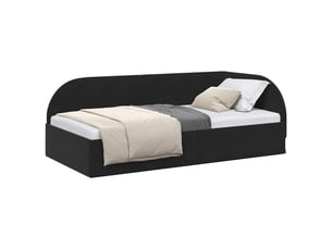 Lit simple 100x200 cm coloris noir