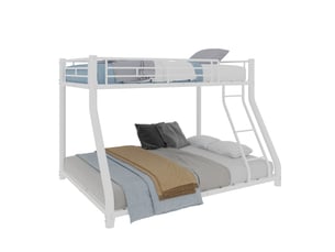 Lit superposé 140x190 cm <strong></strong> <strong></strong> coloris blanc