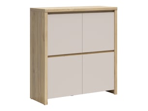 Buffet 4 porte(s)     - 105 cm coloris naturel 
