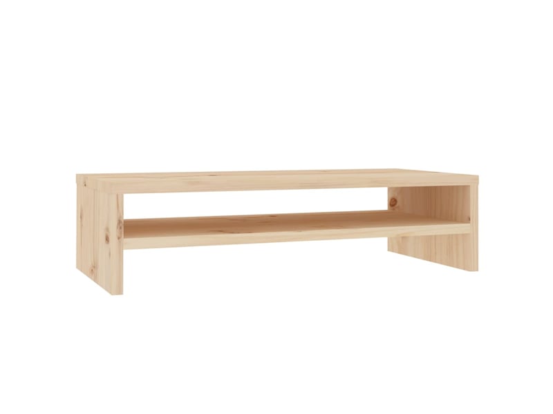  Support de moniteur 50 x 24 x 13 cm bois de pin solide brun 02_0029206  - Conforama A