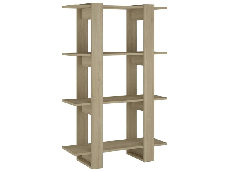  Bibliothèque, étagère de rangement chêne sonoma 80x30x123,5 cm  - Conforama A