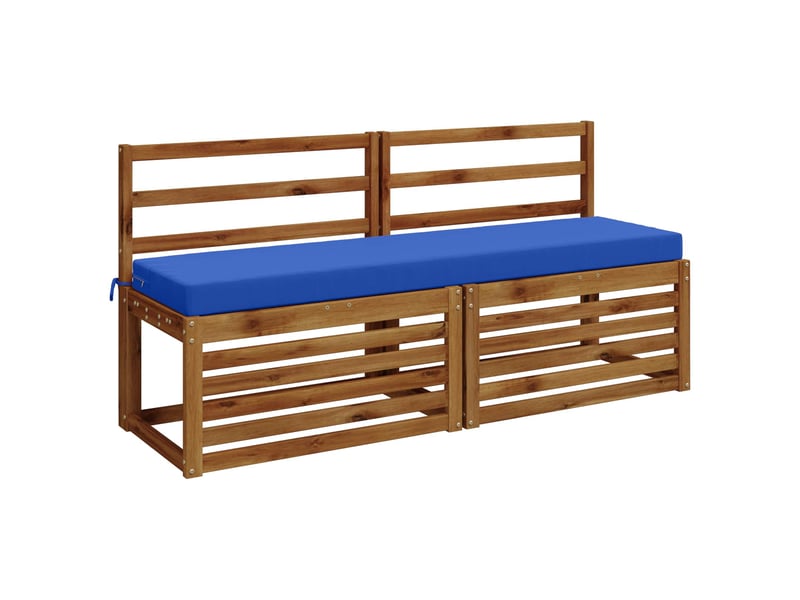 Lot de 2 coussins de banc, coussins d'assise soest 100 % polyester bleu royal cf57145 - Conforama C