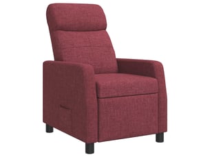 Fauteuil relax manuel VIDAXL  Tissu rouge