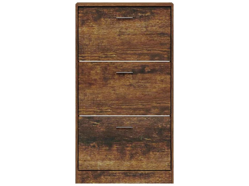  Meuble à chaussure | armoire à chaussures chêne fumé 59x17x108 cm bois d'ingénierie  - Conforama D