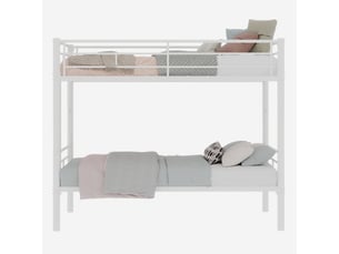 Lit superposé 90x190 cm REDOM   coloris blanc