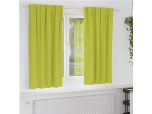 Lot de 2 rideaux occultants, rideaux black-out avec anneaux vert 175 x 140 cm cf44810