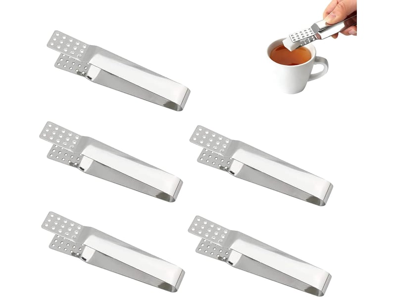  Lot de 5 pinces à sachet de thé en acier inoxydable résistant à la chaleur -anti-brûlure- résistant à la chaleur - durable - pour thé en vrac, glaçons NO Commercial reference - Conforama A