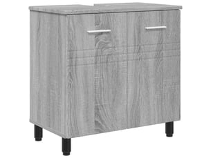 Unité de vanité de salle de bain, meuble de rangement sonoma gris 60x35x60 cm shl5214