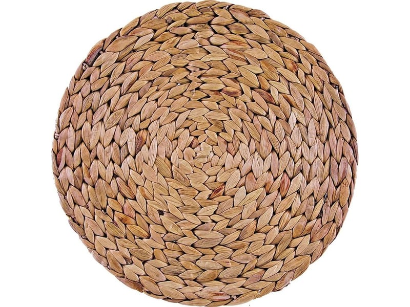  Lot de 4 sets de table ronds en jacinthe d'eau 30cm – tissage serré – résistants à la chaleur jusqu'à 30°c – protection durable pour vaisselle – mowze  - Conforama C