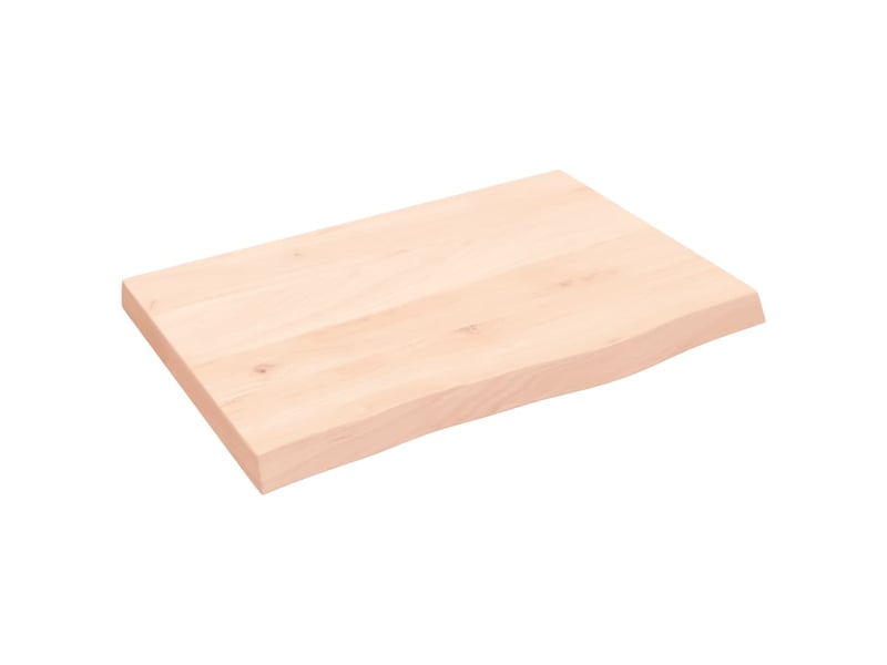  Comptoir de salle de bain, plan de travail 60x40x(2-4) cm bois massif non traité cf65739  - Conforama A