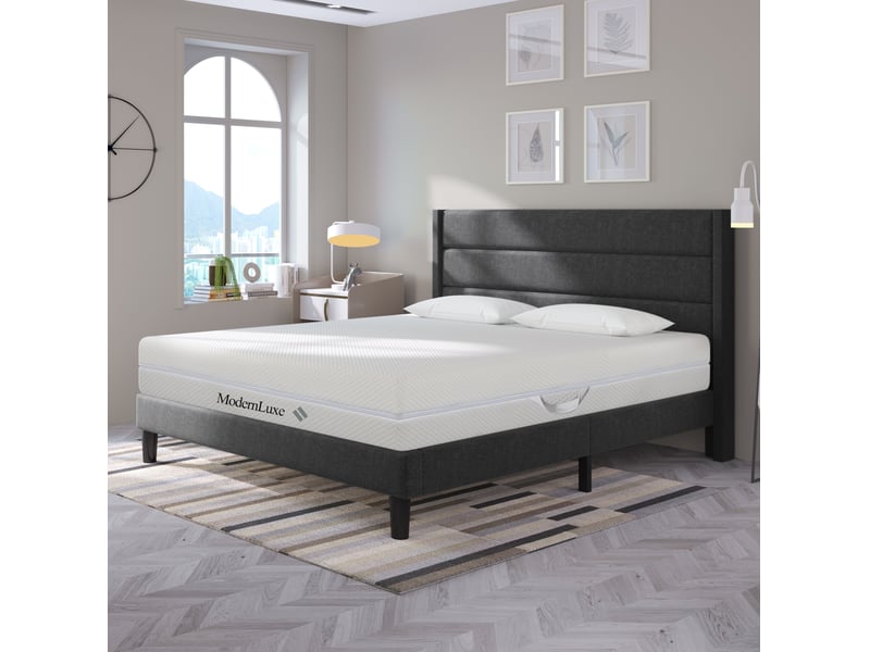  Matelas en mousse froide modenvie 160 x 200 cm 7 zones réversible h2 h3 20 cm blanc  - Conforama B