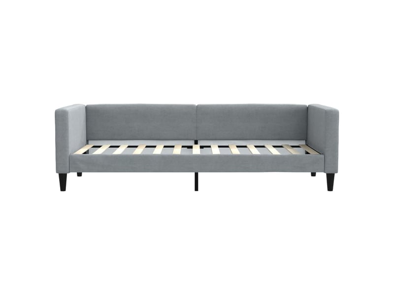  Lit simple- lit adulte -  lit de repos sans matelas gris clair 80x200 cm tissu  - Conforama B