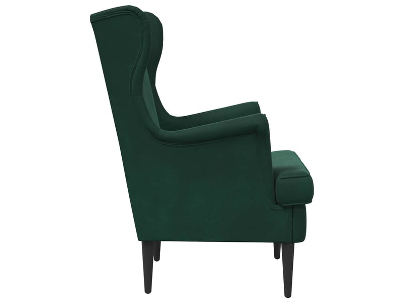  Vidaxl fauteuil vert foncé velours  - Conforama E