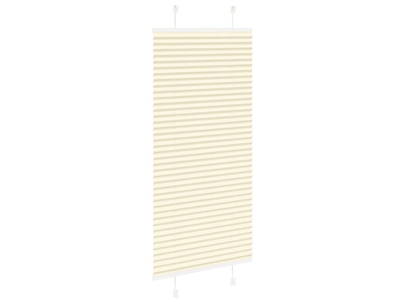Store plissé, store de fenêtre crème 65x100 cm largeur du tissu 64,4 cm polyester cf46847 - Conforama D