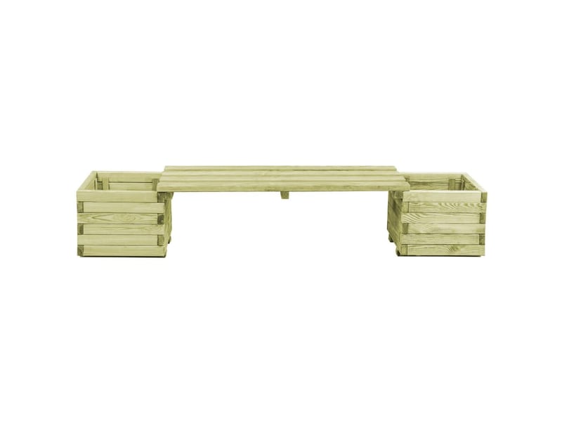  Banc de jardin à jardinières bois de pin imprégné 02_0001366  - Conforama B