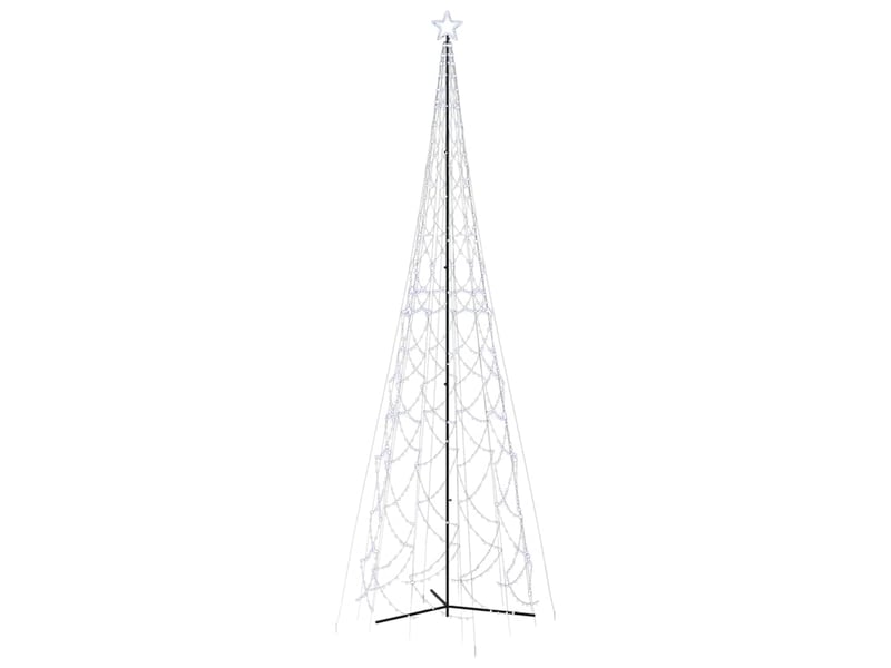  Arbre de noël cône 3000 led blanc froid 230x800 cm cf61720  - Conforama A