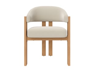 Lot de 4 chaises de salle à manger en flanelle beige, pieds en métal