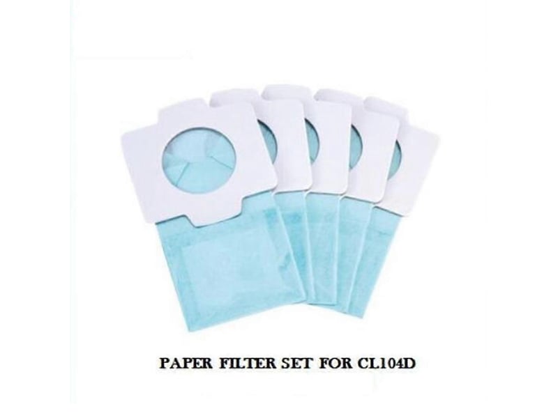  5 pack replacement vacuum dust bag compatible for cl102 cl104 cl107 cl182 vacuum garbage collection bag  - Conforama C