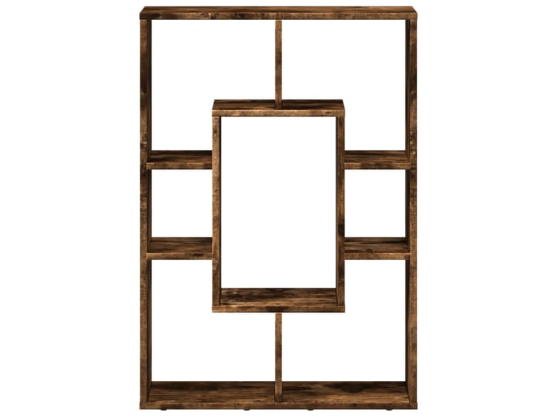  Bibliothèque, étagère de rangement chêne fumé 63x20x90 cm bois d'ingénierie  - Conforama E