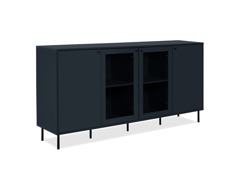 Buffet 4 portes NAVY BLUE W coloris bleu marine - Conforama C