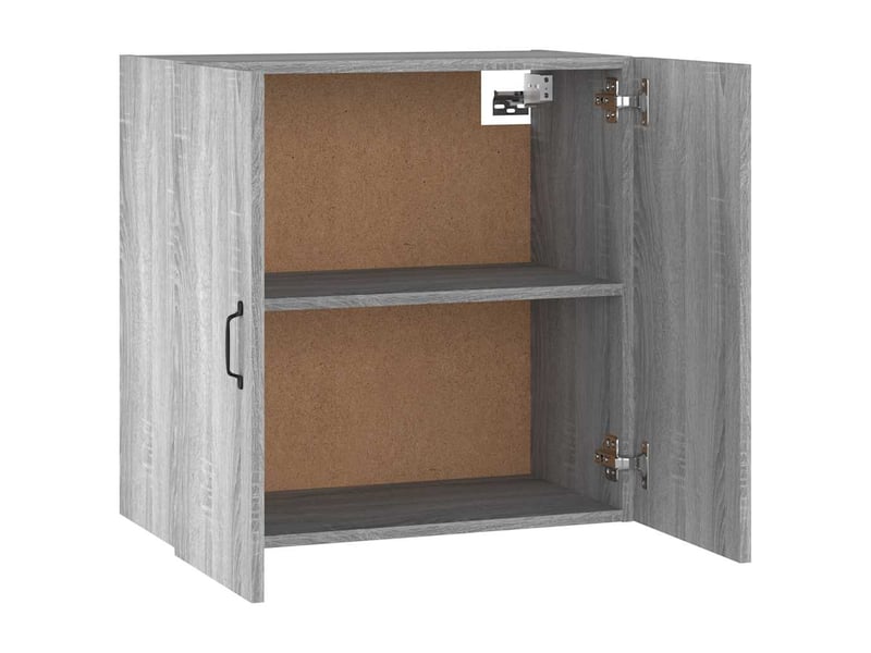  Armoire murale salon, meuble de rangement sonoma gris 60x31x60cm bois d'ingénierie shl1653  - Conforama E