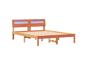 Lit 2 places 135x190 cm    coloris marron