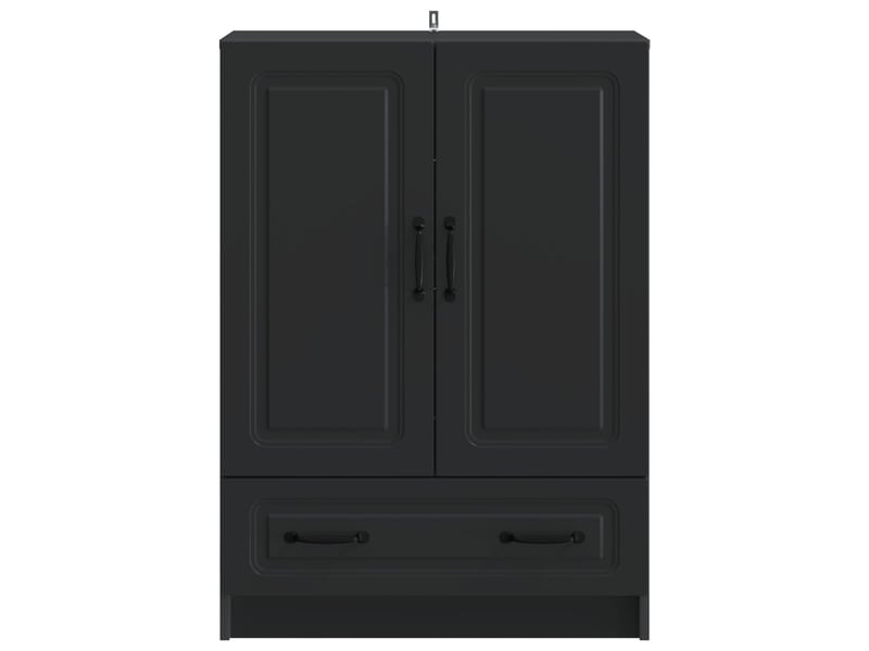  Buffet - bahut - meuble de rangement avec tiroir noir 66 x 34,5 x 92 cm bois d'ingénierie  - Conforama E