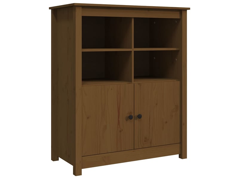  Buffet - bahut - meuble de rangement marron miel 83x41,5x100 cm bois massif de pin  - Conforama A