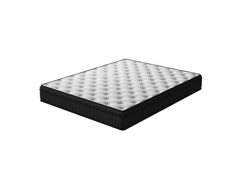  Matelas ressorts ensachés 140x200 cm accueil mémoire de forme ép.25 cm  - Conforama A