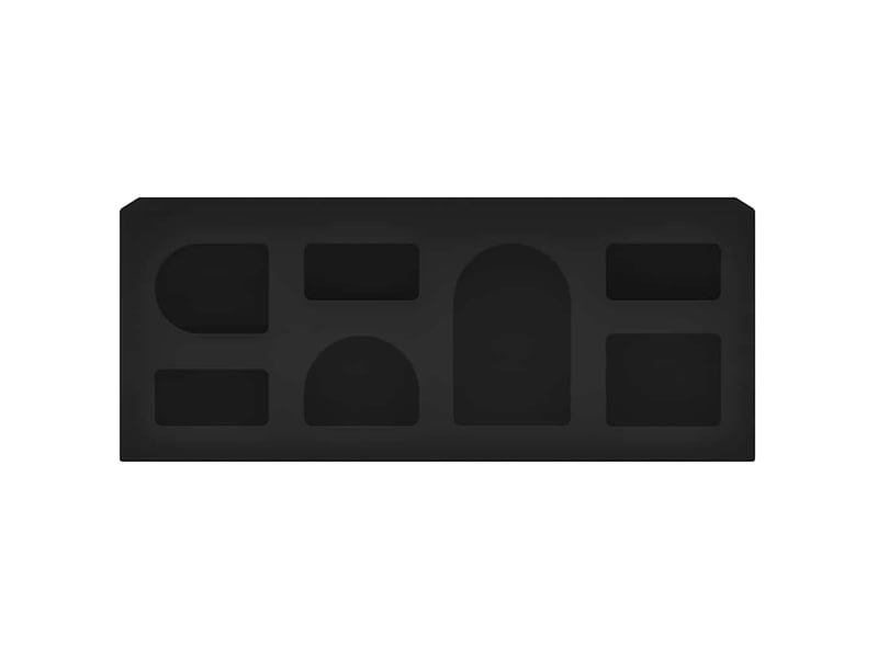  Meuble tv - banc tv - meuble de rangement elst 100 x 35 x 40 cm noir bois d'ingénierie  - Conforama E