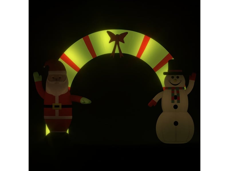  Portail arche gonflable père noël bonhomme de neige led 270 cm  - Conforama A
